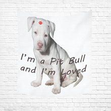 Load image into Gallery viewer, I'm a Pit Bull 2 Cotton Linen Wall Tapestry 51"x 60"