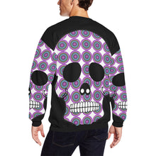 Load image into Gallery viewer, skull 2 Men's Oversized Fleece Crew Sweatshirt/Large Size(Model H18)