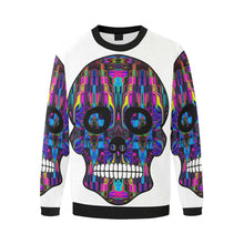 Load image into Gallery viewer, skull 3 Men's Oversized Fleece Crew Sweatshirt/Large Size(Model H18)