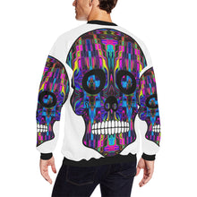Load image into Gallery viewer, skull 3 Men's Oversized Fleece Crew Sweatshirt/Large Size(Model H18)