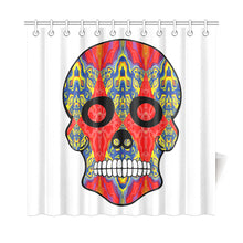 Load image into Gallery viewer, skull 8 Shower Curtain 72"x72"