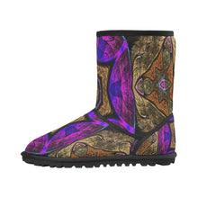 Load image into Gallery viewer, fractal 51 aa Custom High Top Kid&#39;s Snow Boots (Model 050)