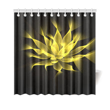 Load image into Gallery viewer, floral fract 2 yellow Shower Curtain 69"x70"