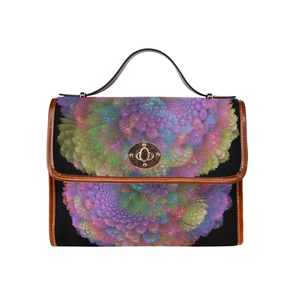 fractal spiral 1 Waterproof Canvas Bag/All Over Print (Model 1641)