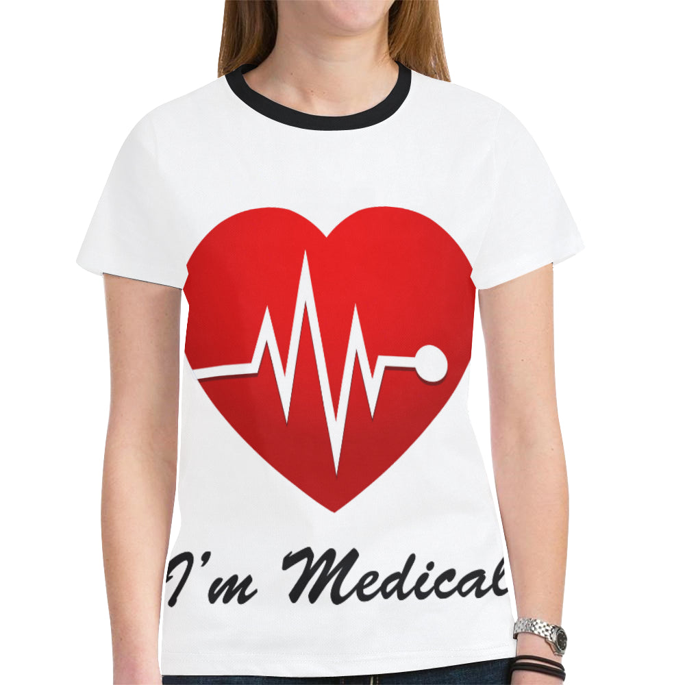 I'm Medical New All Over Print T-shirt for Women (Model T45)