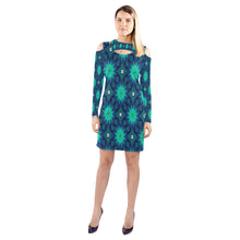 Load image into Gallery viewer, pattern 306 Cold Shoulder Long Sleeve Dress (Model D37)