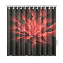 Load image into Gallery viewer, floral fract 2 red Shower Curtain 72"x72"