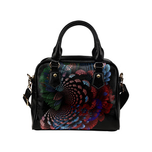 fractal spiral 2 Shoulder Handbag (Model 1634)