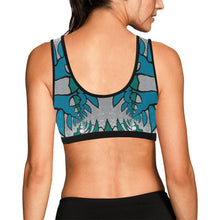 Load image into Gallery viewer, stained glass pattern 1aa Women&#39;s All Over Print Sports Bra (Model T52)