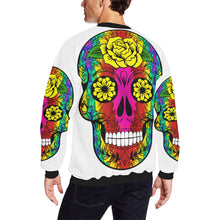 Load image into Gallery viewer, skull 11 Men&#39;s Oversized Fleece Crew Sweatshirt/Large Size(Model H18)