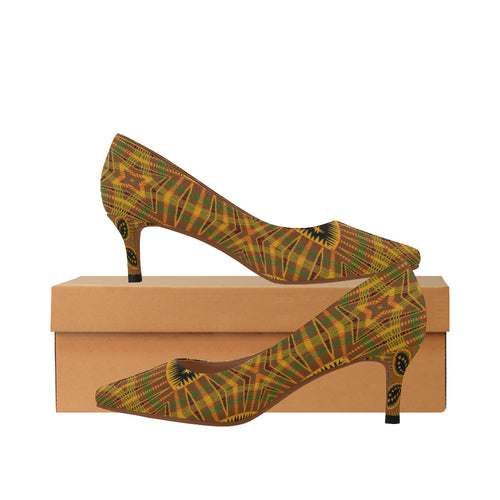 500 Women's Pointed Toe Low Heel Pumps (Model 053)