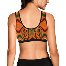 Load image into Gallery viewer, Kente 2 Women&#39;s All Over Print Sports Bra (Model T52)