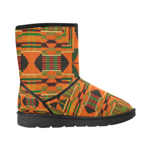 Kente 3 Custom High Top Unisex Snow Boots (Model 047)