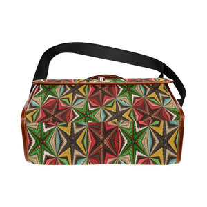 stained glass pattern 8 aa Waterproof Canvas Bag/All Over Print (Model 1641)