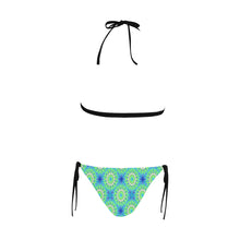 Load image into Gallery viewer, pattern 311 Buckle Front Halter Bikini Swimsuit (Model S08)