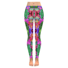 Load image into Gallery viewer, stained glass pattern 2 aa Low Rise Leggings (Invisible Stitch) (Model L05)