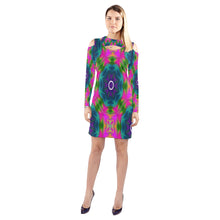 Load image into Gallery viewer, pattern 308 Cold Shoulder Long Sleeve Dress (Model D37)