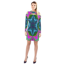 Load image into Gallery viewer, pattern 304 Cold Shoulder Long Sleeve Dress (Model D37)