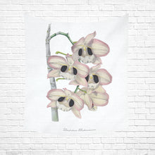 Load image into Gallery viewer, Dendrobium Dathousieanum Cotton Linen Wall Tapestry 51&quot;x 60&quot;