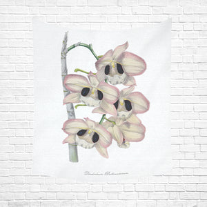 Dendrobium Dathousieanum Cotton Linen Wall Tapestry 51"x 60"