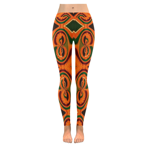 Kente 2 Low Rise Leggings (Invisible Stitch) (Model L05)