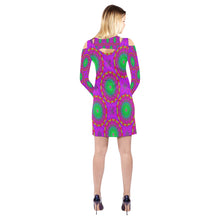 Load image into Gallery viewer, pattern 310 Cold Shoulder Long Sleeve Dress (Model D37)