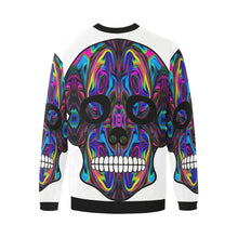 Load image into Gallery viewer, skull 4 Men&#39;s Oversized Fleece Crew Sweatshirt/Large Size(Model H18)