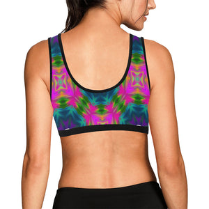pattern 308 Women's All Over Print Sports Bra (Model T52)