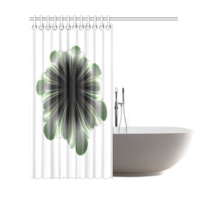 floral fract 9 Shower Curtain 69"x70"