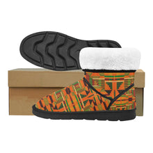 Load image into Gallery viewer, Kente 5 Custom High Top Unisex Snow Boots (Model 047)