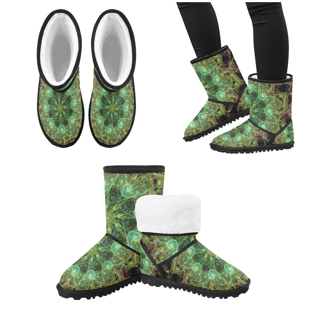 fract 2 Custom High Top Kid's Snow Boots (Model 050)