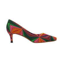 Load image into Gallery viewer, pattern 320 Women's Pointed Toe Low Heel Pumps (Model 053)