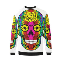 Load image into Gallery viewer, skull 11 Men&#39;s Oversized Fleece Crew Sweatshirt/Large Size(Model H18)