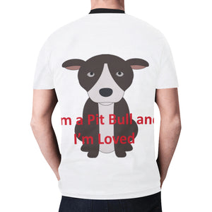 I'm a Pit Bull New All Over Print T-shirt for Men/Large Size (Model T45)