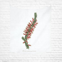 Load image into Gallery viewer, EPACRIS AUTUMNALIS Cotton Linen Wall Tapestry 51&quot;x 60&quot;