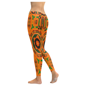 Kente 1 Low Rise Leggings (Invisible Stitch) (Model L05)