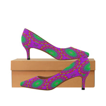 Load image into Gallery viewer, pattern 310 Women's Pointed Toe Low Heel Pumps (Model 053)