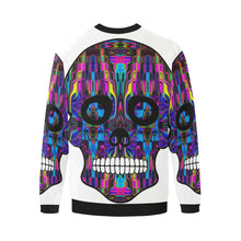 Load image into Gallery viewer, skull 3 Men&#39;s Oversized Fleece Crew Sweatshirt/Large Size(Model H18)