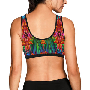 pattern 318 Women's All Over Print Sports Bra (Model T52)