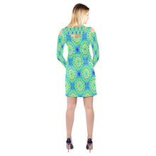 Load image into Gallery viewer, pattern 311 Cold Shoulder Long Sleeve Dress (Model D37)