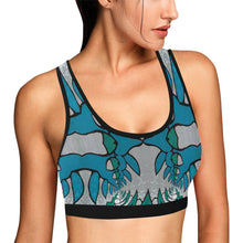 Load image into Gallery viewer, stained glass pattern 1aa Women&#39;s All Over Print Sports Bra (Model T52)