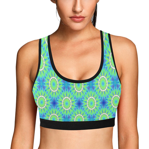 pattern 311 Women's All Over Print Sports Bra (Model T52)