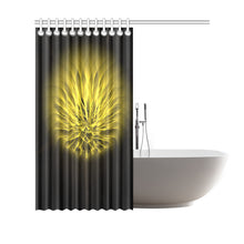 Load image into Gallery viewer, floral fract yellow Shower Curtain 69&quot;x70&quot;