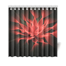 Load image into Gallery viewer, floral fract 2 red Shower Curtain 69"x70"