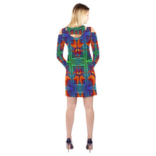 Load image into Gallery viewer, pattern 316 Cold Shoulder Long Sleeve Dress (Model D37)