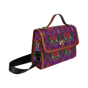 stained glass pattern 4 aa Waterproof Canvas Bag/All Over Print (Model 1641)