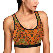 Load image into Gallery viewer, Kente 9 Women&#39;s All Over Print Sports Bra (Model T52)