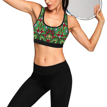 Load image into Gallery viewer, stained glass pattern 10 aa Women&#39;s All Over Print Sports Bra (Model T52)