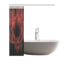 Load image into Gallery viewer, floral fract 3 red Shower Curtain 72"x72"