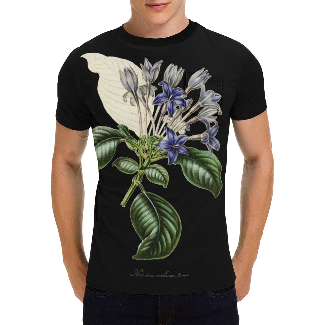 hindsia violacea Men's All Over Print T-Shirt with Chest Pocket (Model T56)